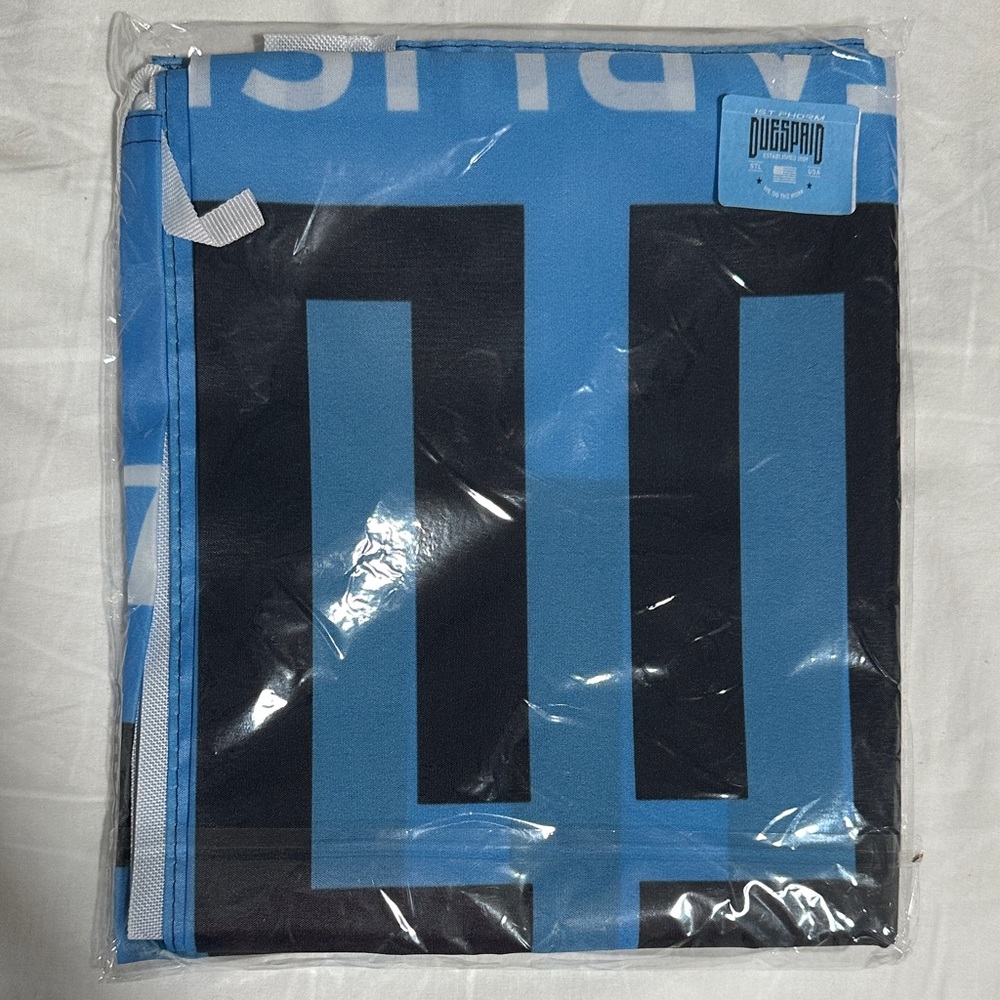 1st Phorm Flag - Dues Paid Teal and Black